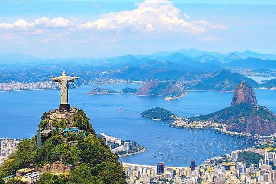 Rio de Janeiro Dengan Ikon Dunia Patung Kristus Penebus