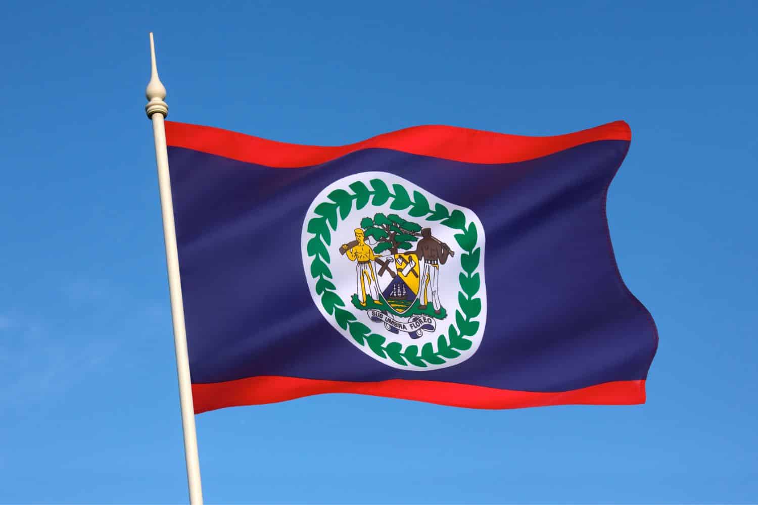 Fakta Unik Bendera Belize Menampilkan Gambar Dua Manusia