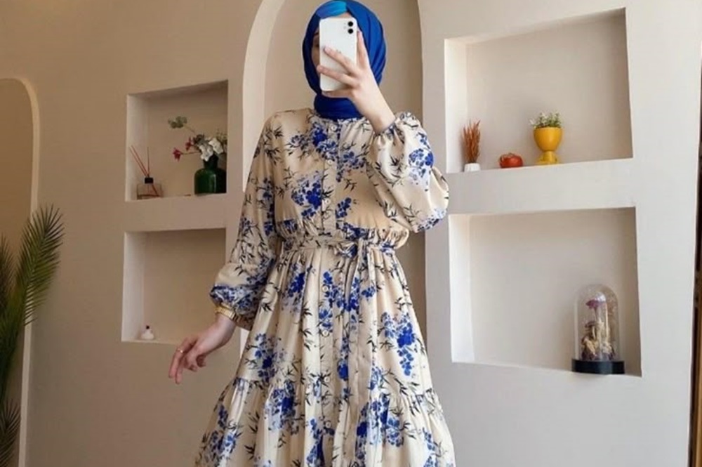 Setelan Gamis Floral